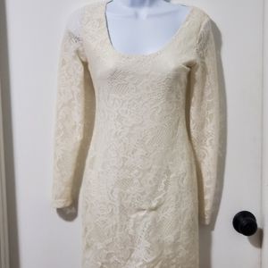 Charlotte Russe size S cream dress